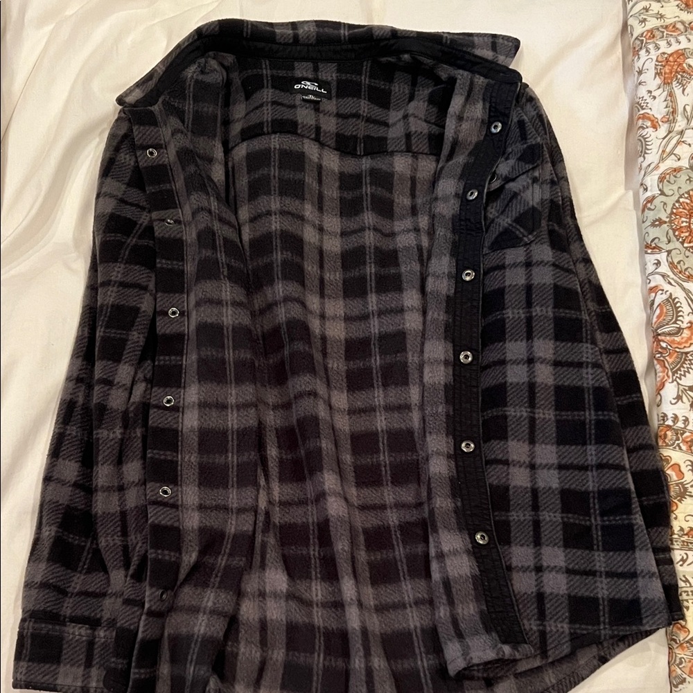 Croft & Barrow Dark Plaid Button Down Shirt